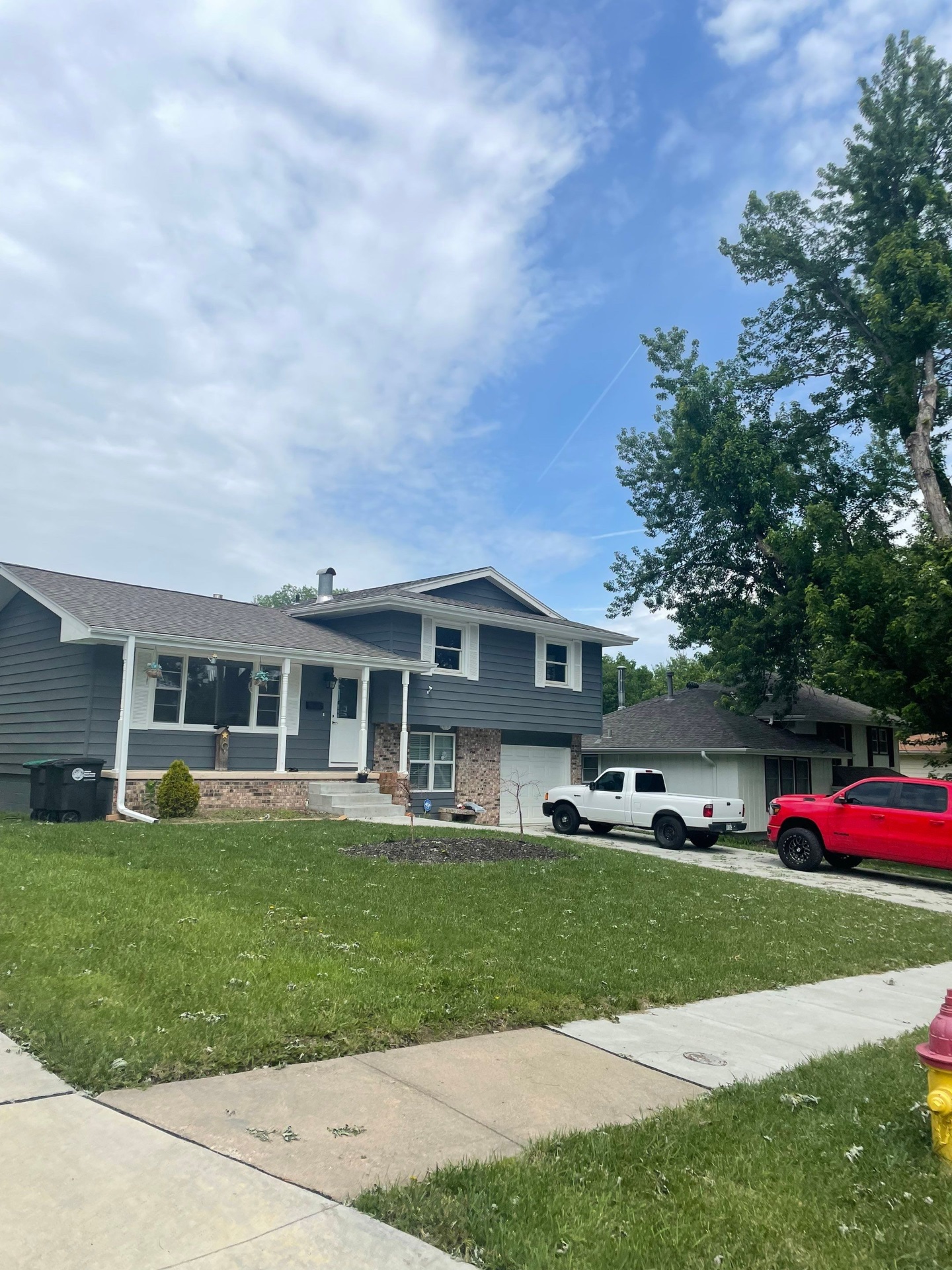Roof, trim & exterior finish — Before